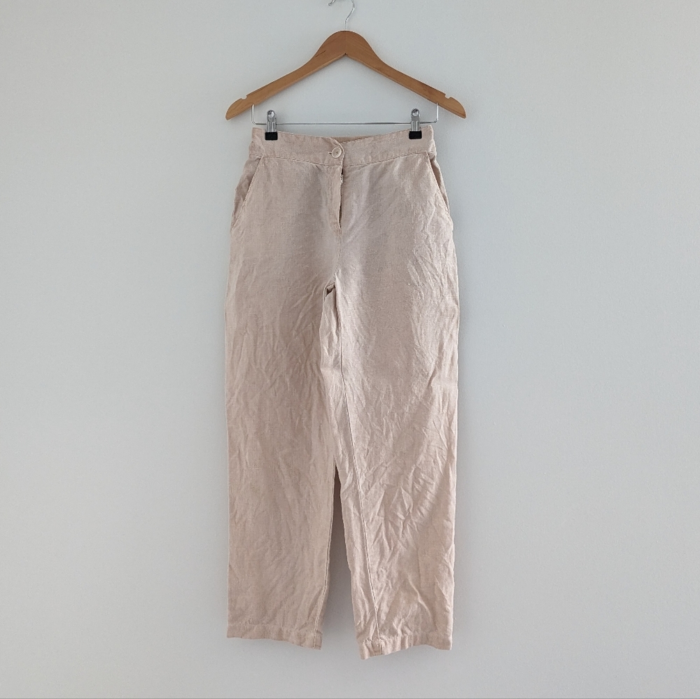 Harris Cotton Cream Beige Linen Pants